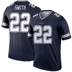 Men's Emmitt Smith Dallas Cowboys No.22 Legend Jersey - Navy