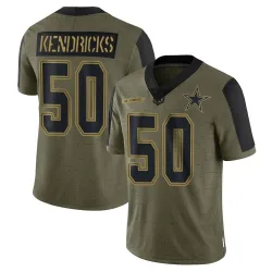 Men's Eric Kendricks Dallas Cowboys No.50 Limited 2021 Salute To Service Jersey - Olive