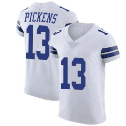 Men's George Pickens Dallas Cowboys No.13 Elite Vapor Untouchable Jersey - White