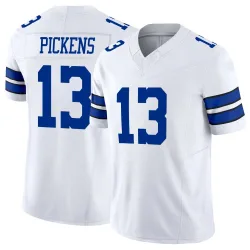Men's George Pickens Dallas Cowboys No.13 Limited Vapor F.U.S.E. Jersey - White
