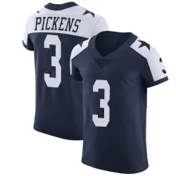 Men's George Pickens Dallas Cowboys No.3 Elite Alternate Vapor Untouchable Jersey - Navy