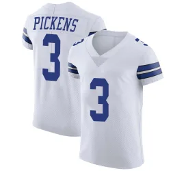 Men's George Pickens Dallas Cowboys No.3 Elite Vapor Untouchable Jersey - White