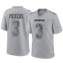 Men's George Pickens Dallas Cowboys No.3 Game Atmosphere Fashion Jersey - Gray