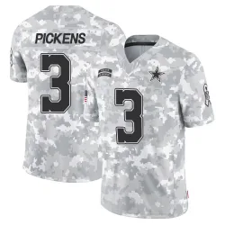 Men's George Pickens Dallas Cowboys No.3 Limited 2024 Salute to Service Jersey - Arctic Camo
