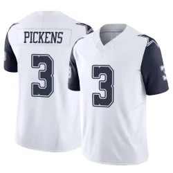 Men's George Pickens Dallas Cowboys No.3 Limited 2nd Alternate Vapor F.U.S.E. Jersey - White