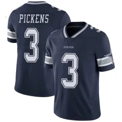 Men's George Pickens Dallas Cowboys No.3 Limited Team Color Vapor Untouchable Jersey - Navy