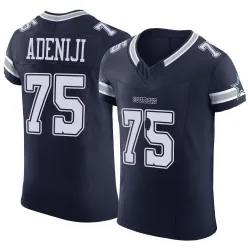 Men's Hakeem Adeniji Dallas Cowboys No.75 Elite Vapor F.U.S.E. Jersey - Navy
