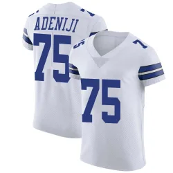 Men's Hakeem Adeniji Dallas Cowboys No.75 Elite Vapor Untouchable Jersey - White