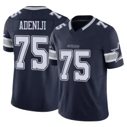 Men's Hakeem Adeniji Dallas Cowboys No.75 Limited Vapor F.U.S.E. Jersey - Navy