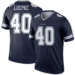 Men's Hunter Luepke Dallas Cowboys No.40 Legend Jersey - Navy