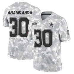 Men's Israel Abanikanda Dallas Cowboys No.30 Limited 2024 Salute to Service Jersey - Arctic Camo