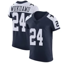 Men's Israel Mukuamu Dallas Cowboys No.24 Elite Alternate Vapor Untouchable Jersey - Navy