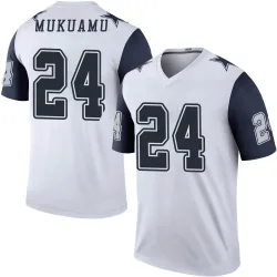 Men's Israel Mukuamu Dallas Cowboys No.24 Legend Color Rush Jersey - White