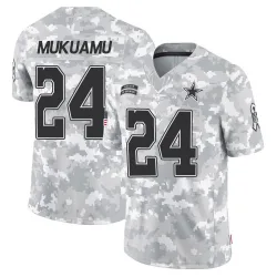 Men's Israel Mukuamu Dallas Cowboys No.24 Limited 2024 Salute to Service Jersey - Arctic Camo