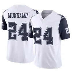 Men's Israel Mukuamu Dallas Cowboys No.24 Limited 2nd Alternate Vapor F.U.S.E. Jersey - White