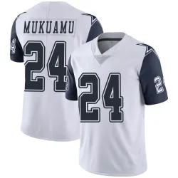 Men's Israel Mukuamu Dallas Cowboys No.24 Limited Color Rush Vapor Untouchable Jersey - White