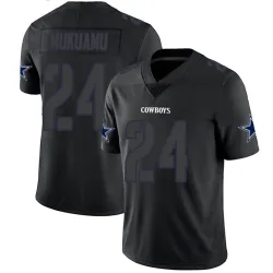 Men's Israel Mukuamu Dallas Cowboys No.24 Limited Jersey - Black Impact