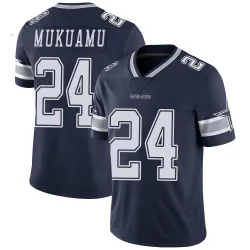 Men's Israel Mukuamu Dallas Cowboys No.24 Limited Team Color Vapor Untouchable Jersey - Navy
