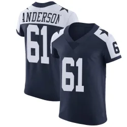 Men's Jack Anderson Dallas Cowboys No.61 Elite Alternate Vapor Untouchable Jersey - Navy