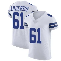 Men's Jack Anderson Dallas Cowboys No.61 Elite Vapor Untouchable Jersey - White