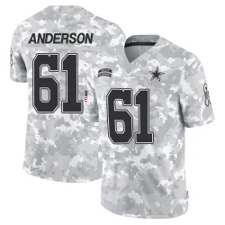 Men's Jack Anderson Dallas Cowboys No.61 Limited 2024 Salute to Service Jersey - Arctic Camo