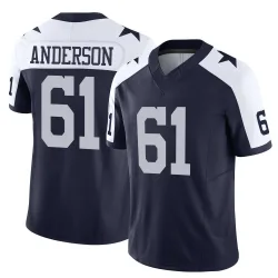 Men's Jack Anderson Dallas Cowboys No.61 Limited Alternate Vapor F.U.S.E. Jersey - Navy