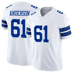 Men's Jack Anderson Dallas Cowboys No.61 Limited Vapor F.U.S.E. Jersey - White