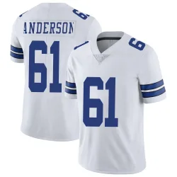 Men's Jack Anderson Dallas Cowboys No.61 Limited Vapor Untouchable Jersey - White