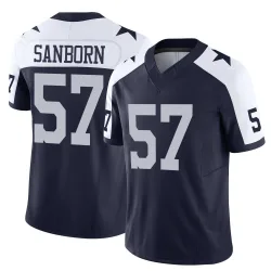 Men's Jack Sanborn Dallas Cowboys No.57 Limited Alternate Vapor F.U.S.E. Jersey - Navy