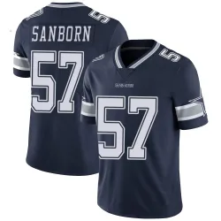 Men's Jack Sanborn Dallas Cowboys No.57 Limited Team Color Vapor Untouchable Jersey - Navy