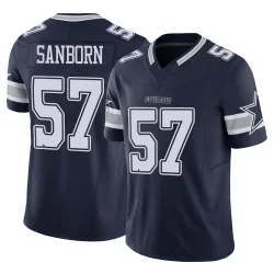 Men's Jack Sanborn Dallas Cowboys No.57 Limited Vapor F.U.S.E. Jersey - Navy