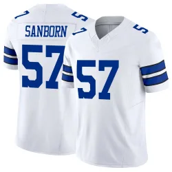 Men's Jack Sanborn Dallas Cowboys No.57 Limited Vapor F.U.S.E. Jersey - White