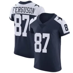 Men's Jake Ferguson Dallas Cowboys No.87 Elite Alternate Vapor Untouchable Jersey - Navy