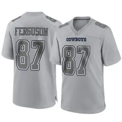 Men's Jake Ferguson Dallas Cowboys No.87 Game Atmosphere Fashion Jersey - Gray