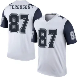Men's Jake Ferguson Dallas Cowboys No.87 Legend Color Rush Jersey - White