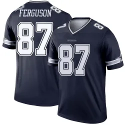 Men's Jake Ferguson Dallas Cowboys No.87 Legend Jersey - Navy
