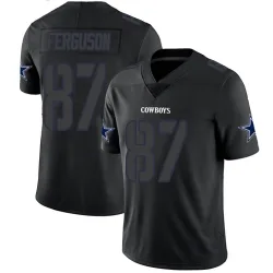 Men's Jake Ferguson Dallas Cowboys No.87 Limited Jersey - Black Impact