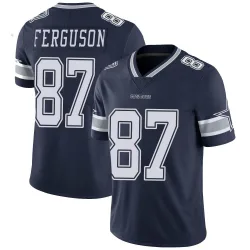 Men's Jake Ferguson Dallas Cowboys No.87 Limited Team Color Vapor Untouchable Jersey - Navy