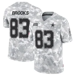 Men's Jalen Brooks Dallas Cowboys No.83 Limited 2024 Salute to Service Jersey - Arctic Camo