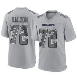 Men's Jalen Dalton Dallas Cowboys No.72 Game Atmosphere Fashion Jersey - Gray