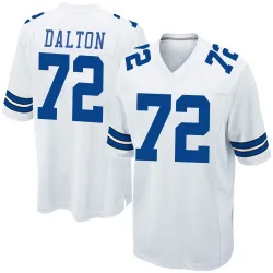 Men's Jalen Dalton Dallas Cowboys No.72 Game Jersey - White