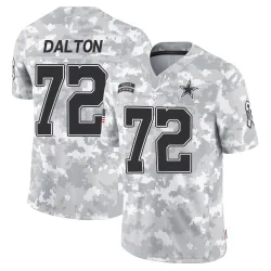 Men's Jalen Dalton Dallas Cowboys No.72 Limited 2024 Salute to Service Jersey - Arctic Camo
