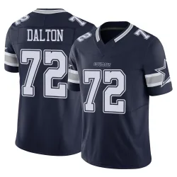 Men's Jalen Dalton Dallas Cowboys No.72 Limited Vapor F.U.S.E. Jersey - Navy