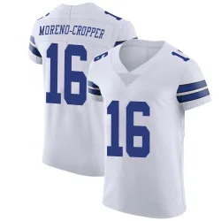 Men's Jalen Moreno-Cropper Dallas Cowboys No.16 Elite Vapor Untouchable Jersey - White
