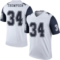 Men's Jalen Thompson Dallas Cowboys No.34 Legend Color Rush Jersey - White