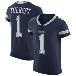 Men's Jalen Tolbert Dallas Cowboys No.1 Elite Team Color Vapor Untouchable Jersey - Navy