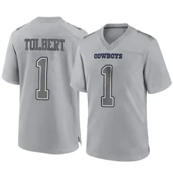 Men's Jalen Tolbert Dallas Cowboys No.1 Game Atmosphere Fashion Jersey - Gray