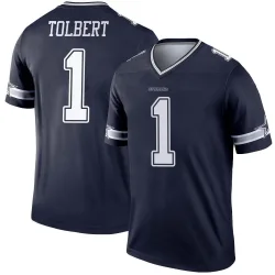 Men's Jalen Tolbert Dallas Cowboys No.1 Legend Jersey - Navy