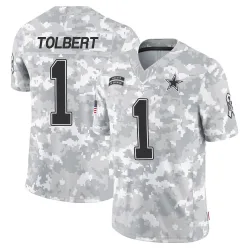 Men's Jalen Tolbert Dallas Cowboys No.1 Limited 2024 Salute to Service Jersey - Arctic Camo