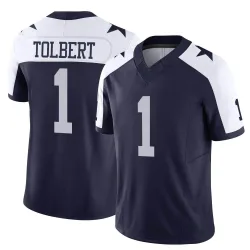 Men's Jalen Tolbert Dallas Cowboys No.1 Limited Alternate Vapor F.U.S.E. Jersey - Navy